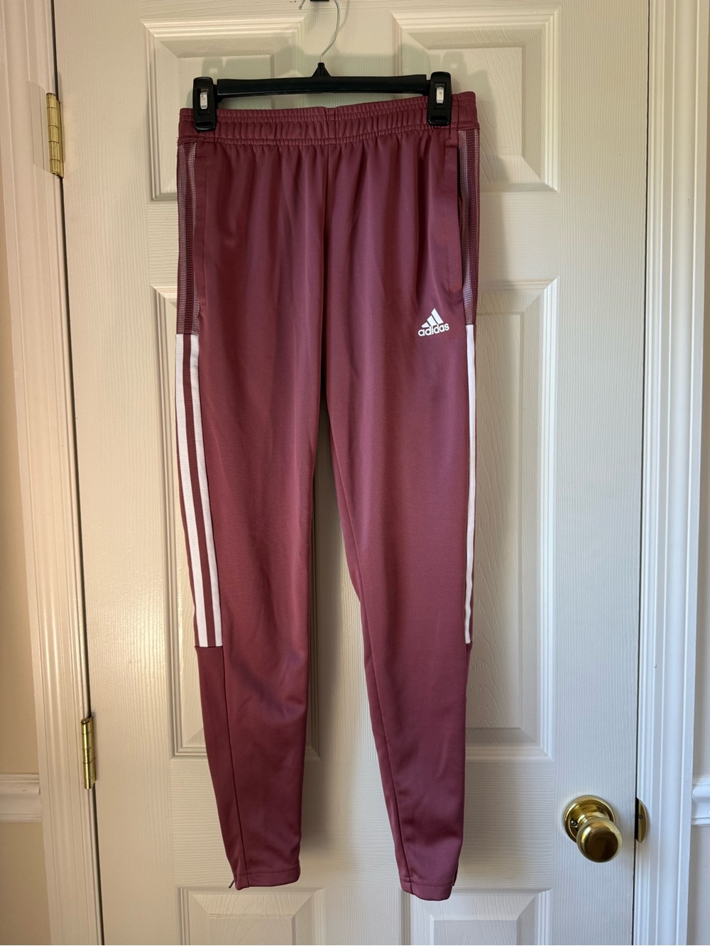 Adidas Women’s Rose Joggers with White Stripe Detail